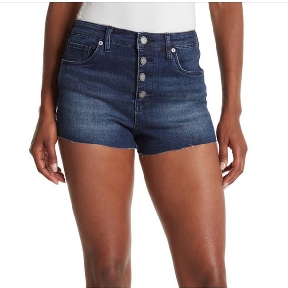 BlankNYC high waisted cut off denim shorts size 26 - Picture 1 of 10